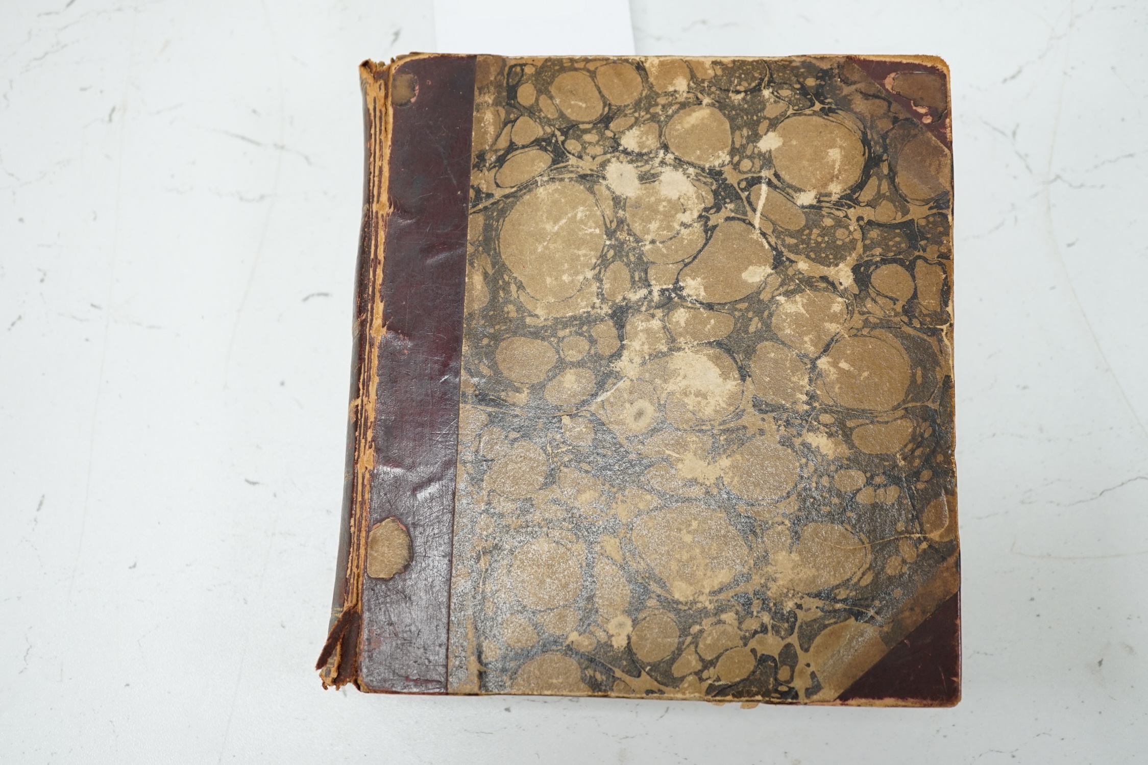 The Mirror of Fashion by Joseph Robins, London, 19th century hardback book with illustrated fashion plates. Condition - fair